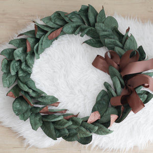 Custom Paper Leaves Wreath || Assorted colors and styles