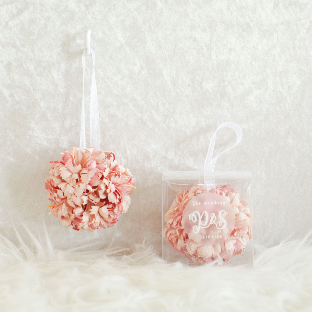 Carnation favor ball || variety of colors