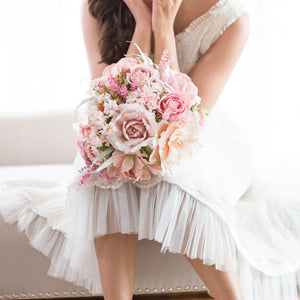 Sweet Pink bridal bouquet || pink theme.