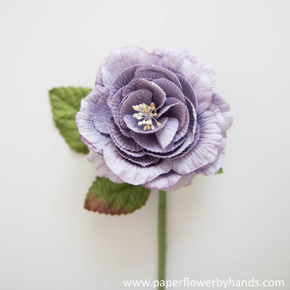 Paper Roses Violet Ultra Violet English Rose – By Hands, paper flowers