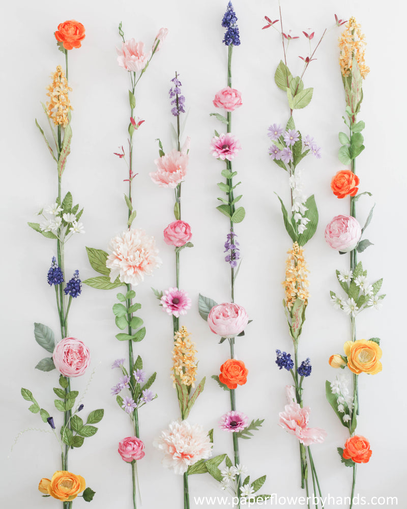 Spring floral wall decoration.